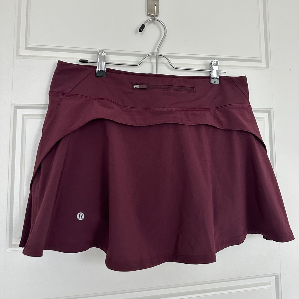 Lululemon Dark Adobe Play Off The Pleats Skirt - Picture 7 of 9